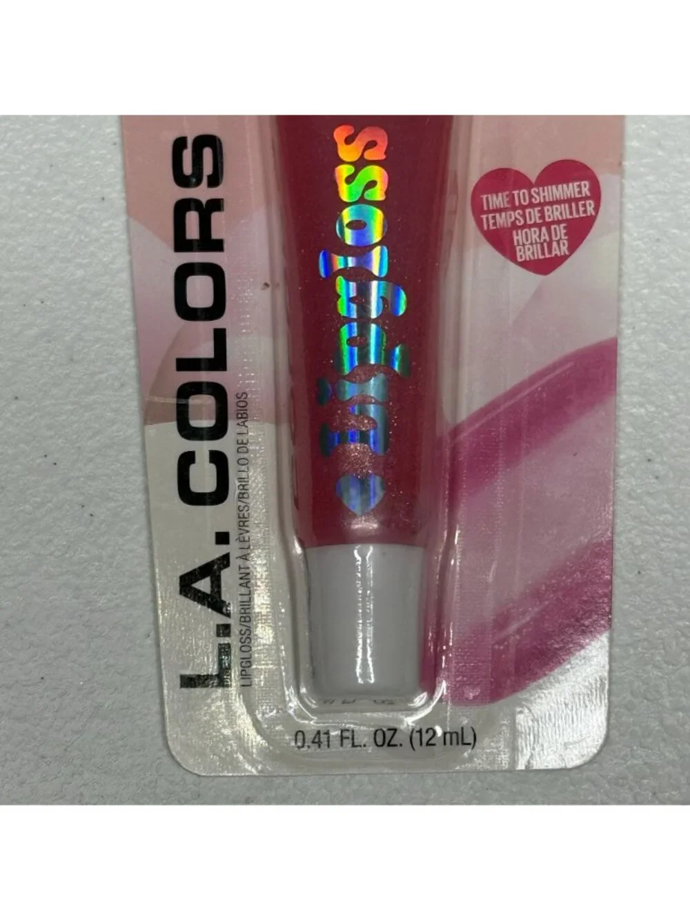 LA Colors Juicy Lip Gloss Cake & Kisses Shimmer Lip Gloss 0.4 oz New